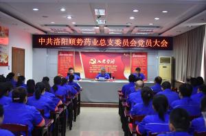 洛陽順勢(shì)藥業(yè)有限公司黨總支召開黨員大會(huì) 會(huì)議選舉產(chǎn)生新一屆總支委員會(huì)